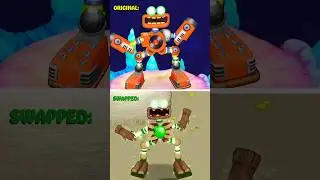 Rare Wubbox on Ethereal Island &ndash; Original VS Swapped With EPIC WUBBOX on Plant Island! || MSM Wub