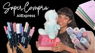 SUPER compra de PAPELARIA no AliExpress 😍