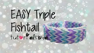{СТАРОЕ ВИДЕО} ПРОСТАЯ ВЕРСИЯ (ПРОДВИНУТЫЙ УРОВЕНЬ) Урок по плетению браслета Rainbow Loom из тро...