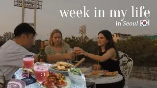 WEEKLY VLOG | rooftop dinner w/ friends, recipes & cleaning 🍣🍹🌆✨