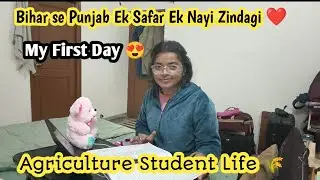 My First Day In Punjab 😍 with my husband / Agriculture Student Life #chandani #agriculture 