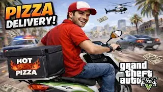 I AM PIZZA 🍕 DELIVERY BOY IN GTA V