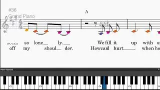 Sweet Caroline by Neil Diamond - Easy piano tutorials with leadsheet and chords