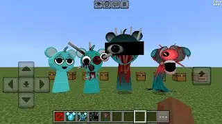 Sprunki Incredibox Sky Phase 1-2-3 and Phase 8 Mod in Minecraft PE 