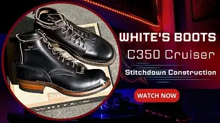 White's Boots | Stitchdown Construction | C350 Cruiser | 茶芯皮 | 開箱影片 | mansway #whitesboots
