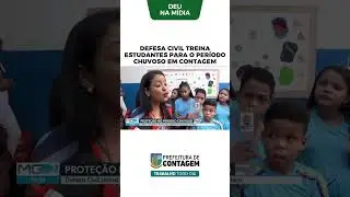 DEU NA M&Iacute;DIA: Defesa Civil treina estudantes para o per&iacute;odo chuvoso em Contagem