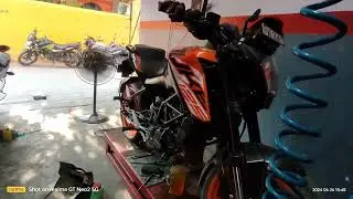 Ktm collent kase change kare _ktm ki service Gharpe kase kare #automobile #ktmlavar #bike #rider 
