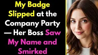 &ldquo;My Badge Slipped at the Company Party &mdash; Her Boss Saw My Name and Smirked #Betrayal&rdquo;