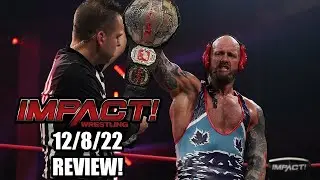 Impact Wrestling 12/8/22 Review! Josh Alexander vs. Mike Bailey (Impact World Title Match)! #shorts