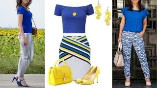 BLUSAS AZUL ELECTRICO OUTFITS PARA VERANO 2022💋ELECTRIC BLUE BLOUSES OUTFITS FOR SUMMER 2022