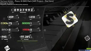 osu!mania Various Artists - Piano 7K BMS Pack [JAM Project - The Hero] FC (S)97.28%