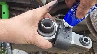Volvo d850 delta link rear trailing arm bush replacement 