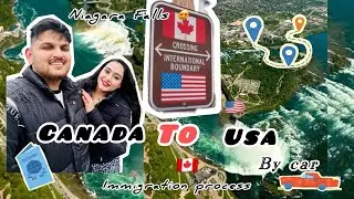 Canada to Usa|Niagara falls view from Usa|Canada Usa border|Was there strictness on border😳