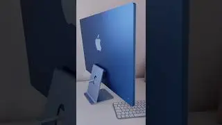 Starting the Blue iMac M4 🫢😱😍❤️🖥️ #apple #computer #music