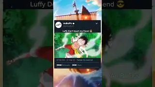Luffy don't touch my friend 😎 #anime #onepiece