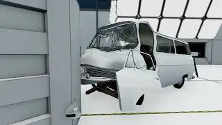 Skoda 1203 1968 | Frontal Offset Barrier Crash Test | 60 Km/h