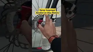 Устранить проблему со звуком дискового тормоза на велосипеде 🔥 #шорты