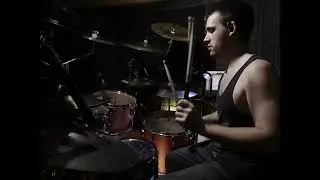 Man plays gospel and blast beats on drums without triggers