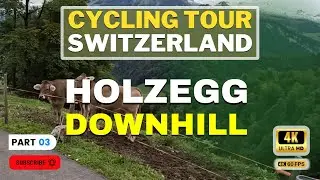 E-Bike Tour to Holzegg Downhill Switzerland | Road Cycling Tourism Video 4K | Swiss Ride 4K