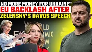 &laquo;Никаких больше денег для Украины!&raquo; &mdash; протесты в ЕС после речи Зеленского в Давосе.