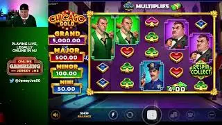 Chicago Gold slot with BONUS LIVE [Online Gambling with Jersey Joe # 232]
