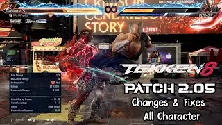 TEKKEN 8 | Patch 2.05 Changes & Fixes All Character #mishima #tekken8