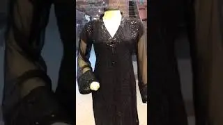 Black chiffon 3 piece stitch suit 🖤