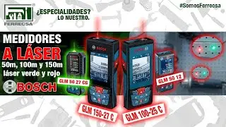 INCREIBLES! Medidores a L&aacute;ser (GLM:50-12, 50-27 CG, 100-25 C, 150-27 C) BOSCH (DEMOSTRACI&Oacute;N)