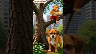 🤯Monkey Outsmarts Dog for Samosa! 😂🐒🥟 | Ultimate Smart Animal Short
