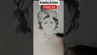 Drawing Krishna!! #shorts  #ytshorts  #Ocean art14