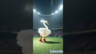 Graceful Balloon Swan Glides In for the Perfect Goal #animalsounds #faint #thatsdarling #gagreel
