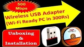 Мини-беспроводной USB-адаптер 500M #TERABYTE: распаковка и установка
