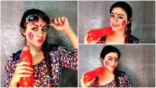 Holi Makeup Tutorial For Skin Protection - Step By Step | Hindi | By Dimple Dsouza