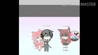 Dibujo de  Derank y Srtaluli enojados en gacha life 😖😠