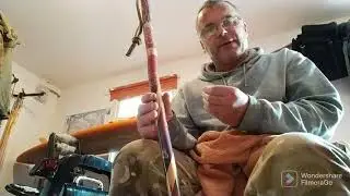 Hiking  stick Maker's workshop chat. Lady's Candy cane model.