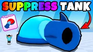 Upgrading The STRONGEST SUPPRESS Tank In Roblox Tank Game..