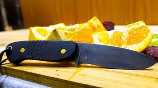 Knife Making Skinning Knife from old SAW