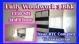Fully Woodwork 3BHK Flat for Sale | VUDA Approved | 1350 SFT | Vizianagaram,