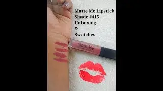 Incolor Matte Me Liquid Lipstick Shade 415 From Amazon | Unboxing | Swatches | Mini Review