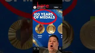 100 years of OLYMPIC MEDALS #history #olympics #olympics2024 #olympic #olympicmedal #sports #usa