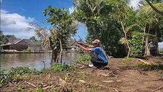 Mumpung cuaca cerah,saya mau coba mancing belanak
