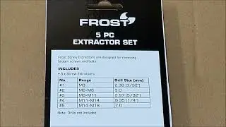 Frost 5 pc Screw Extractor Set Best Price Perth