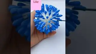 DIY // How to make earbuds flowers//Creative ideas // #shorts #craft #youtubeshorts