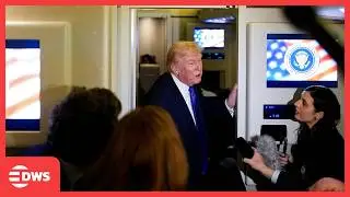 FULL GAGGLE: Trump Speaks from Air Force One | Iran Deal, Ukraine Talks & Cuba Crisis | AC1Z