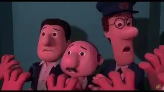Postman Pat The Movie (2014) Patbot Attacks & Edwin Gets Fired Scene