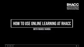 How to Join Online Learning at RHACC
