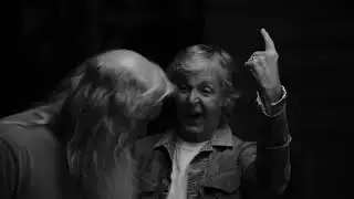 Paul McCartney and Rick Rubin listen to Climax Golden Twins