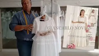 Vestidos de comunión con manga larga o francesa