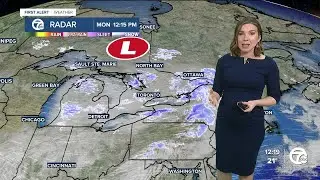 Metro Detroit Weather Noon Forecast: Cloudy and chilly with snow showers