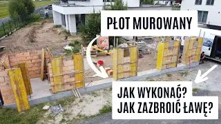 Płot murowany- jak wykonać? jak zazbroić ławę fundamentową ? murujemy ogrodzenie